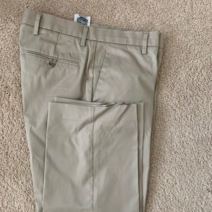 Dockers men’s khaki pants in light tan.